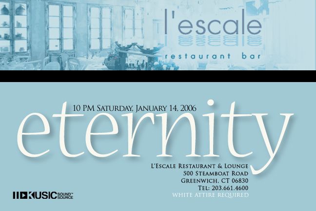 Eternity — flyer, January 14, 2006, Greenwich, CT