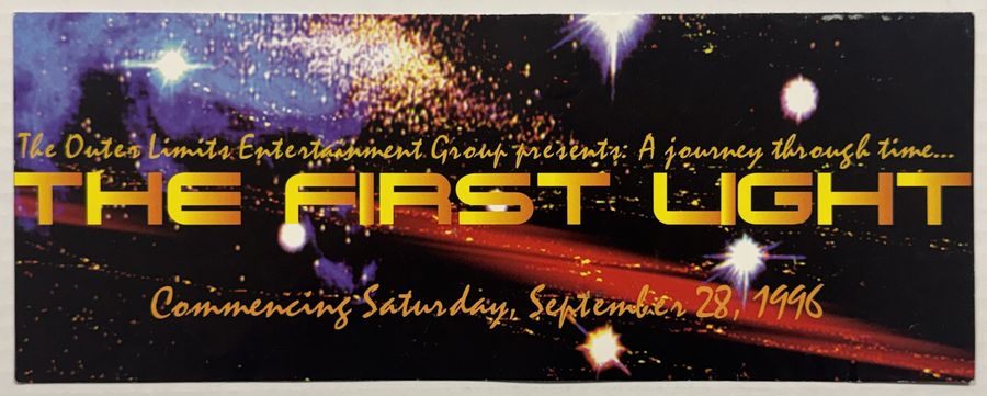 The First Light — flyer, September 28, 1996