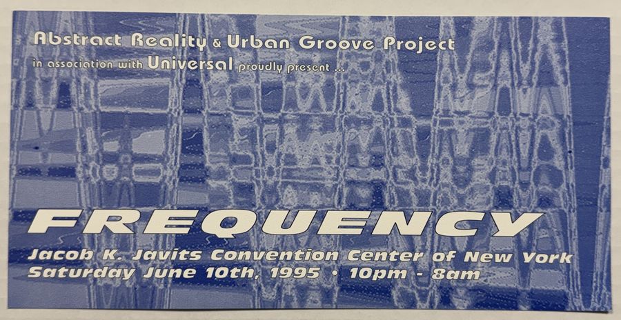 Frequency — flyer, June 10, 1995, New York, NY