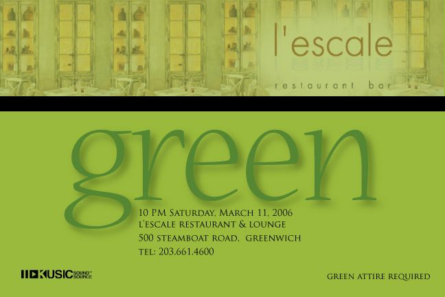 Green — flyer, March 11, 2006, Greenwich, CT