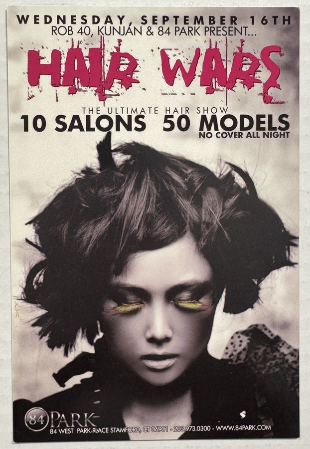 Hair Wars — The Ultimate Hair Show — flyer, September 16, 2009, Stamford, CT