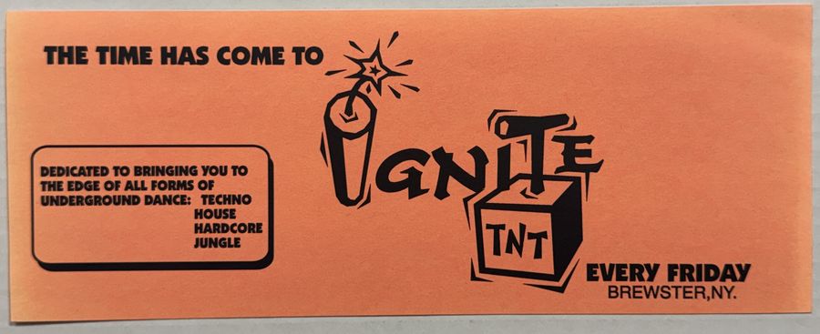 Ignite — flyer, Circa 93–95, Brewster, NY