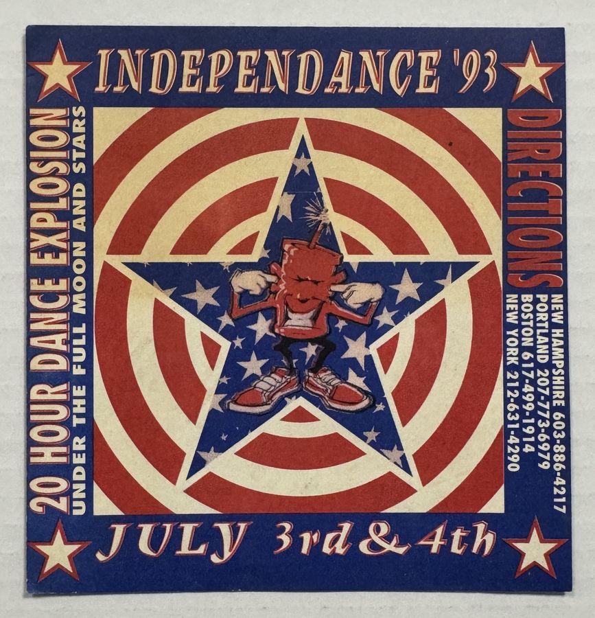 Independance '93 — flyer, July 3 – 4, 1993, New Hampshire