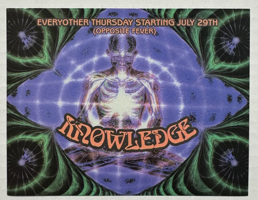 Knowledge — flyer, July 29 – September 9, 1993, Towson, MD