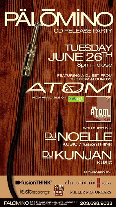Pälōmino — CD Release Party — flyer, June 26, 2007, Old Greenwich, CT