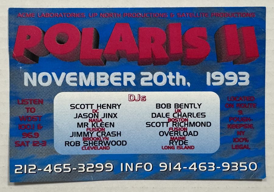 Polaris II — flyer, November 20, 1993, Poughkeepsie, NY