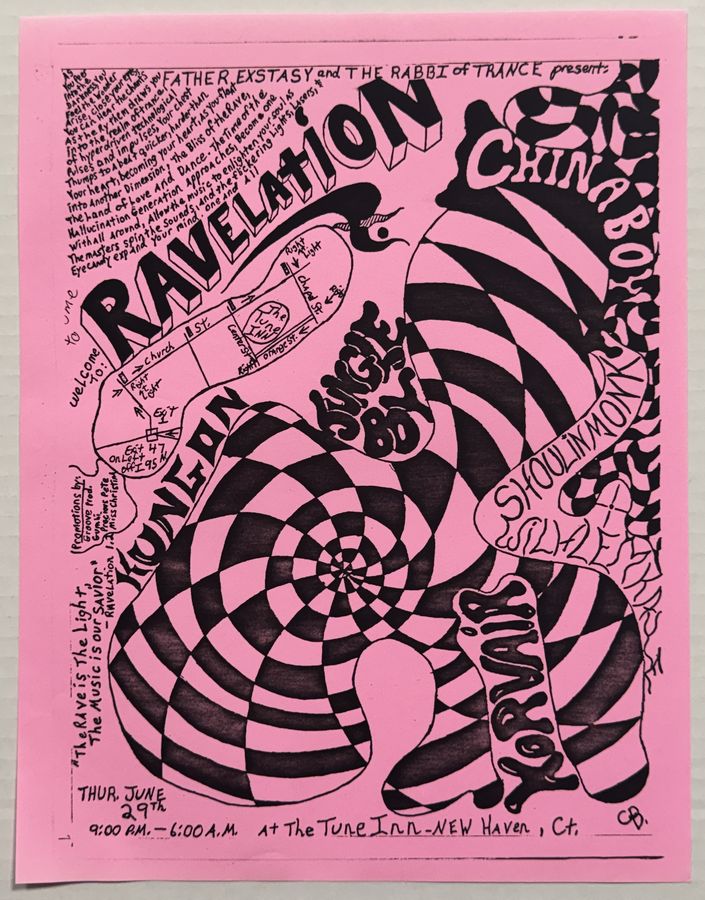 Ravelation — flyer, June 29, 1995, New Haven, CT