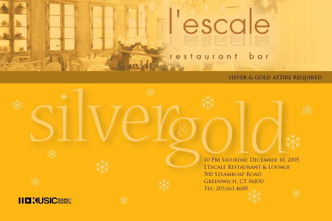 Silver & Gold — flyer, December 10, 2005, Greenwich, CT